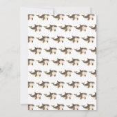 Carte De Remerciements Baby shower de baleines arctiques mignonnes (Dos)