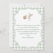 Carte De Remerciements Baby shower de Boho cultivé localement (Dos)