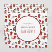 Carte De Remerciements Baby shower de champignons mignons Jardin Forêt Me (Devant / Derrière)