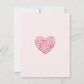 Carte De Remerciements Baby shower de coeur doux (Dos)