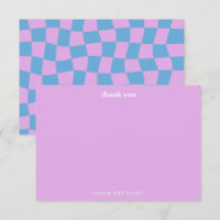 Baby shower de découpe super Lavender Checkerboard