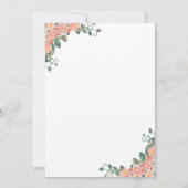 Carte De Remerciements Baby shower de fille éléphante (Dos)