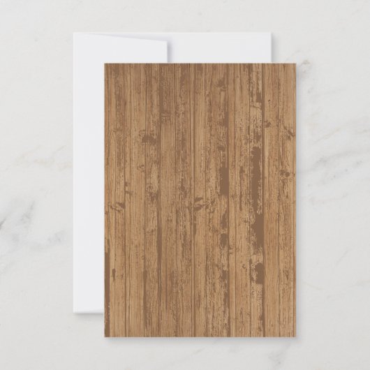 Carte De Remerciements Baby shower de grillades rustique barbecue-bébé (Dos)