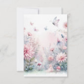 Carte De Remerciements Baby shower de jardin de fées (Dos)