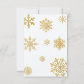 Carte De Remerciements Baby shower de la forêt de neige d'hiver (Dos)