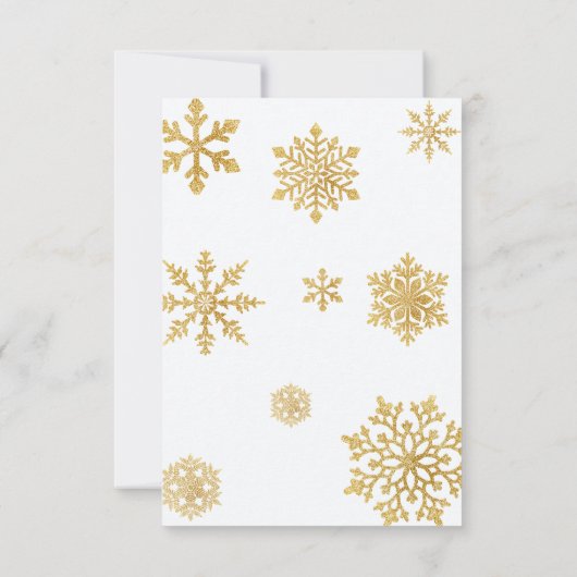 Carte De Remerciements Baby shower de la forêt de neige d'hiver (Dos)