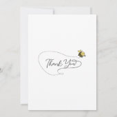 Carte De Remerciements Baby shower de la petite abeille (Dos)