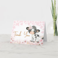 Baby shower de la vache rose