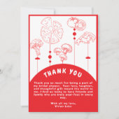 Carte De Remerciements Baby shower de livraison spéciale Pizza (Devant)