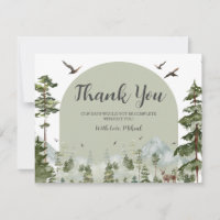 Baby shower de montagne de Boy Pine Tree
