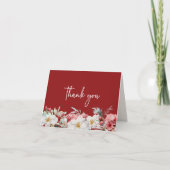 Carte de remerciements Baby shower de Noël (Devant)