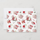 Carte De Remerciements Baby shower de Noël (Dos)