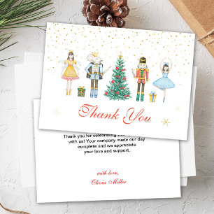 Carte De Remerciements Baby Shower de Noël Casse-Noisette