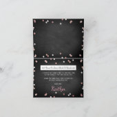 Carte De Remerciements Baby shower de Noël de la fille rose (Intérieur)