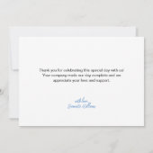 Carte De Remerciements Baby shower de Noël Peter Rabbit (Dos)