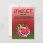 Carte De Remerciements Baby shower de pastèque doux (Devant)