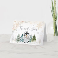 Baby shower de Penguin de l'Arctique d'hiver