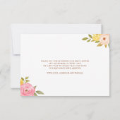 Carte De Remerciements Baby shower de petite fille Citrouille (Dos)