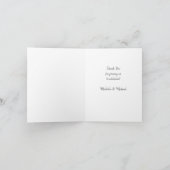 Carte De Remerciements Baby shower de pingouin (Intérieur)