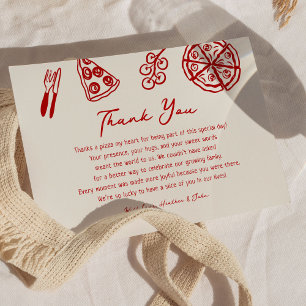 Carte De Remerciements Baby shower de pizza italienne Ciao Baby