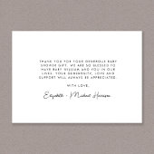 Carte De Remerciements Baby shower de plage de surf