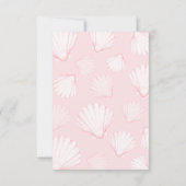 Carte De Remerciements Baby shower de plage d'été pour filles (Dos)