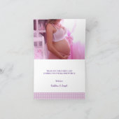 Carte De Remerciements Baby shower de points rose pâle à l'ours Panda (Intérieur)