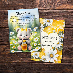 Carte De Remerciements Baby shower de printemps du jardin d'hiver de l'ou