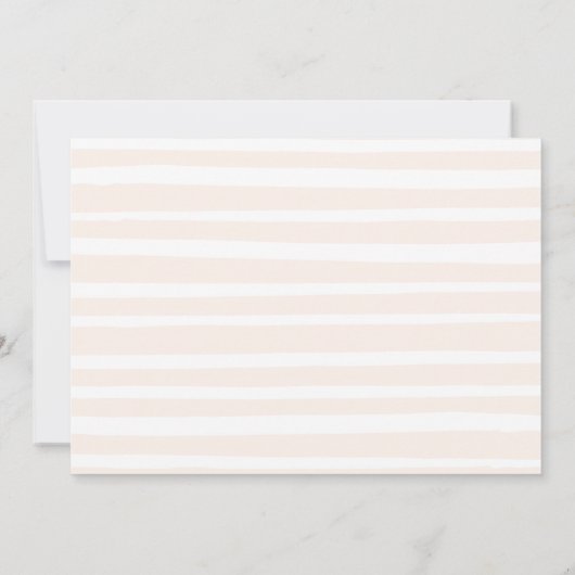 Carte De Remerciements Baby shower de script blanc mignon (Dos)