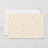 Carte De Remerciements Baby shower de typographie moderne (Dos)