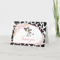 Baby shower de vache rose Boho Highland