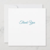 Carte De Remerciements Baby shower - Déjeuner sur blocs d'alphabet (Dos)