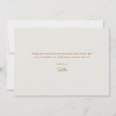 Carte De Remerciements Baby shower des couples neutres de vache de Boho H (Dos)