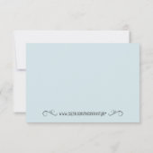 Carte De Remerciements Baby shower des éléphants (Dos)