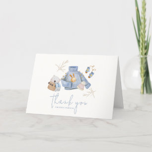 Carte De Remerciements Baby shower des jouets d'hiver