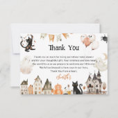 Carte De Remerciements Baby shower d'Halloween (Devant)