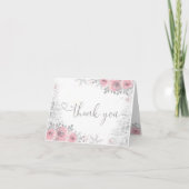 Carte De Remerciements Baby shower d'hiver (Devant)