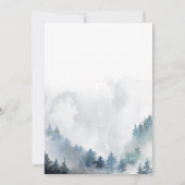 Carte De Remerciements Baby shower d'hiver Blue Snowflakes (Dos)