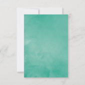 Carte De Remerciements Baby shower d'hiver de verdure rustique (Dos)