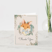 Baby shower d'illustration de la renard de bois Me