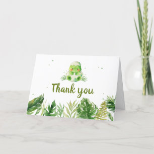 Carte De Remerciements Baby shower Dinosaur