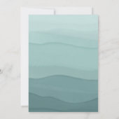 Carte De Remerciements Baby shower d'oiseaux d'aquarelle bleu mignon (Dos)