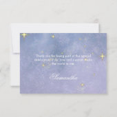 Carte De Remerciements Baby shower « Écrit dans les étoiles » (Dos)