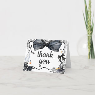 Carte De Remerciements Baby shower éffrayant Little Boo