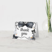 Carte De Remerciements Baby shower éffrayant Little Boo (Devant)