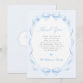 Carte De Remerciements Baby Shower Élégant Garçon Nœud Papillon Coquette  (Devant / Derrière)