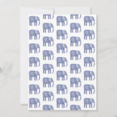 Carte de remerciements Baby shower éléphant (Dos)