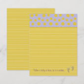 Carte de remerciements baby shower, "Empreintes po (Devant / Derrière)