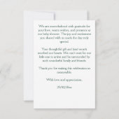 Carte De Remerciements Baby shower enchanté de fées de jardin (Dos)