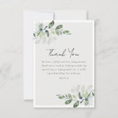 Carte De Remerciements Baby Shower Eucalyptus (Devant)